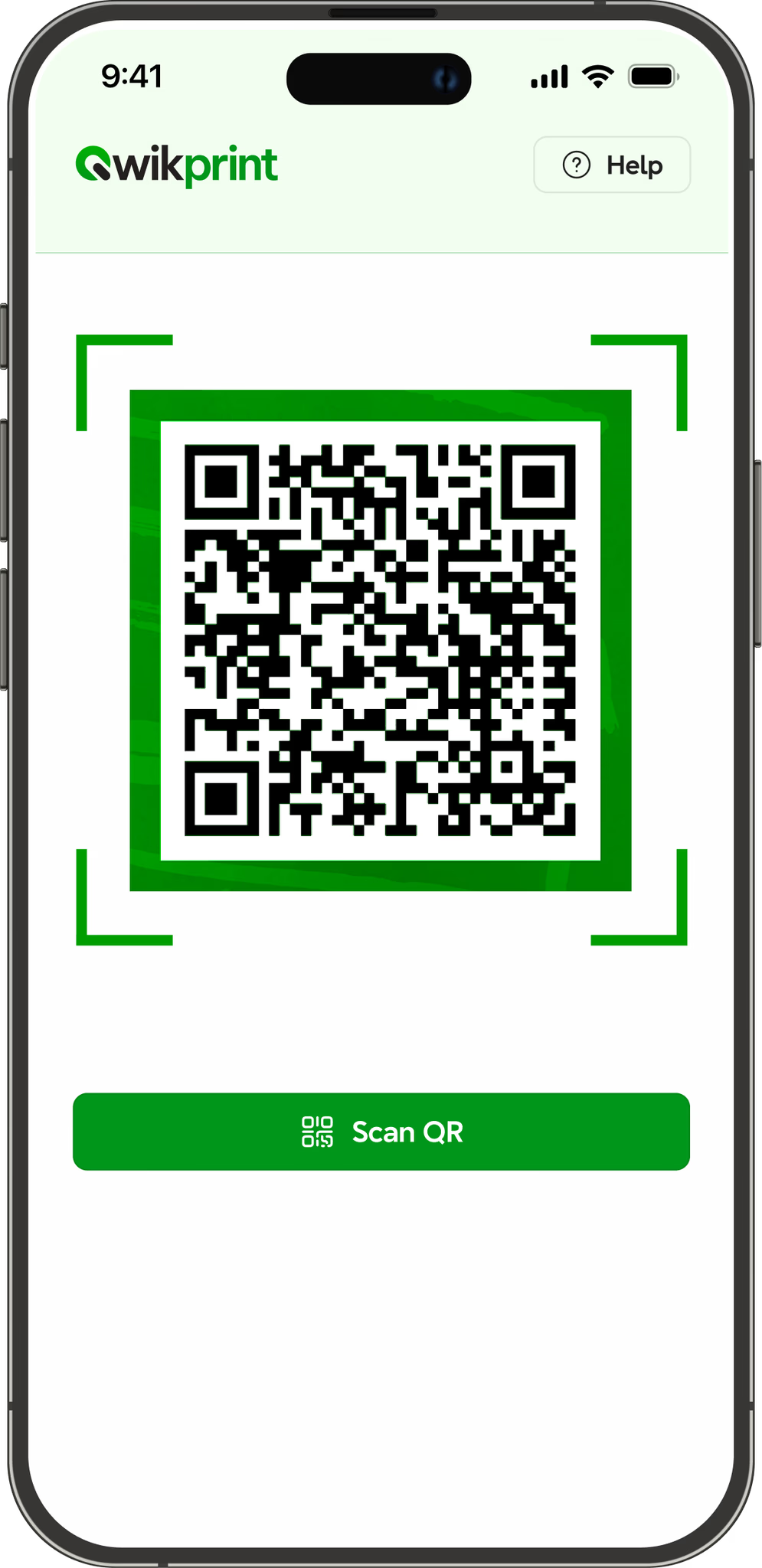Киоскийн QR код уншуулах утасны бүтэн дэлгэц